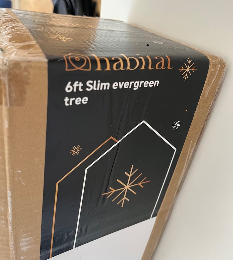 6ft slim Christmas tree