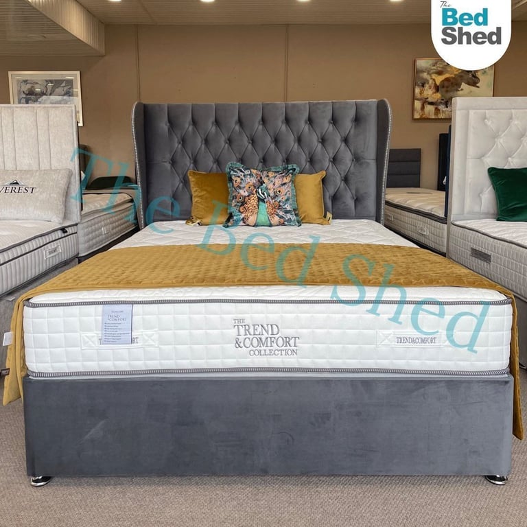 Premium DIVAN Super King Size Bed Base With Storage Drawers & Mattress >> Flat 20% Off >>