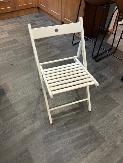 image for white wooden chair
