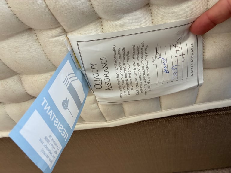 King size divan with headboard and mattress £65