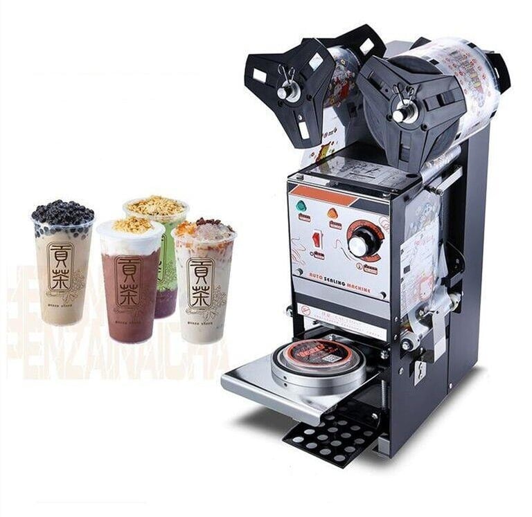 SEMI-AUTOMATIC BUBBLE TEA CUP SEALING MACHINE JUICE CUP SEALER