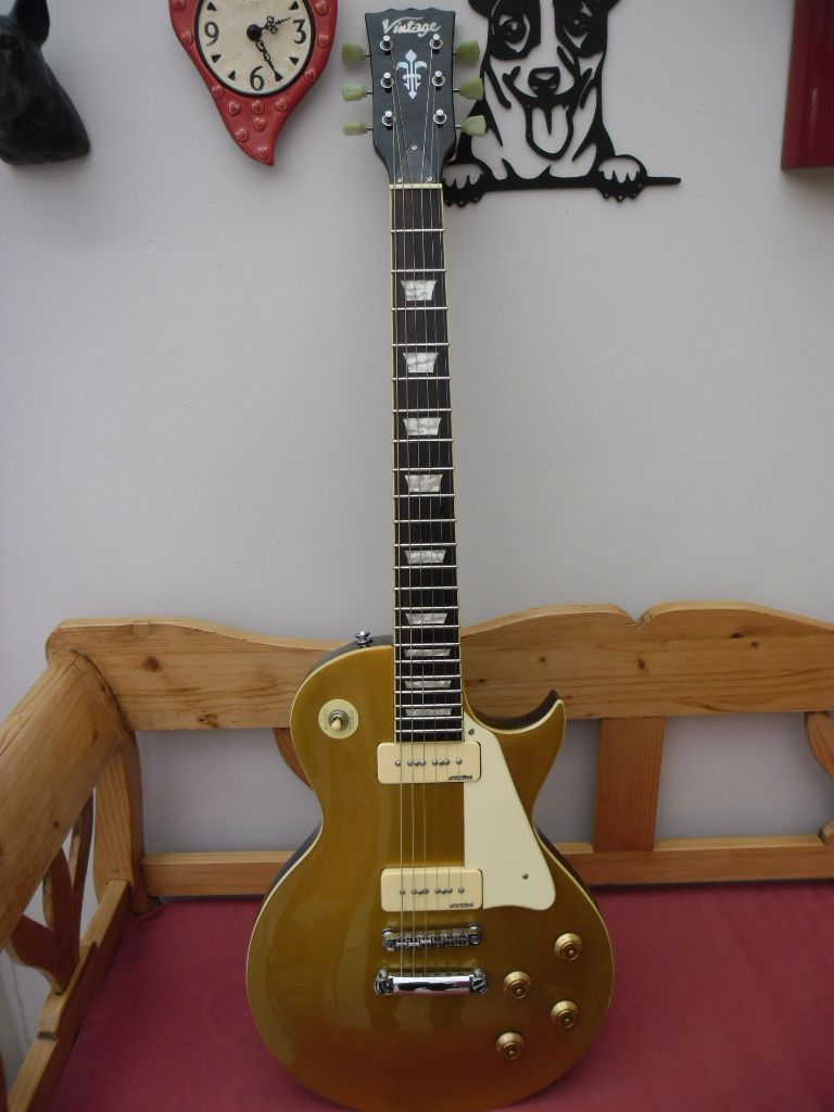 image for vintage brand gold top les paul