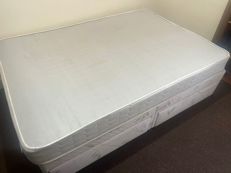 image for Double bed with mattress on sale