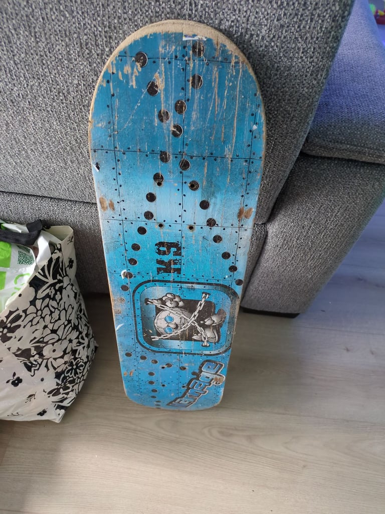 Spare skateboard deck. 