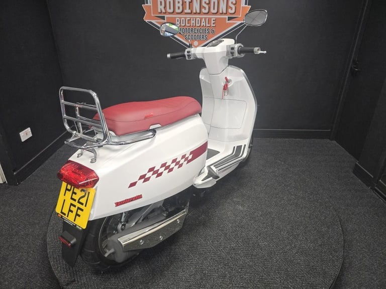 2021 Lambretta V200 Special in white , great looking scooter.