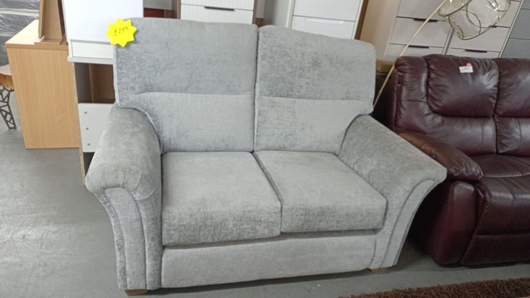 image for Brand New Grey Fabric 2 seater sofa 