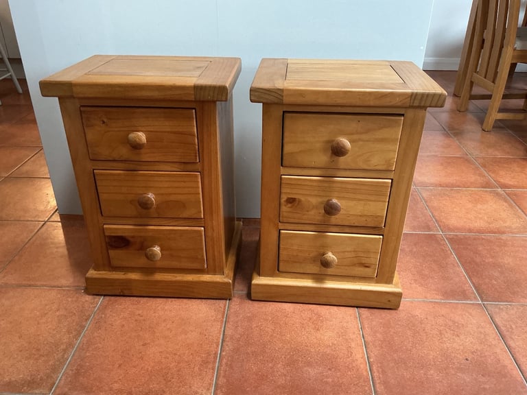image for Two lovely pine bedside cabinets