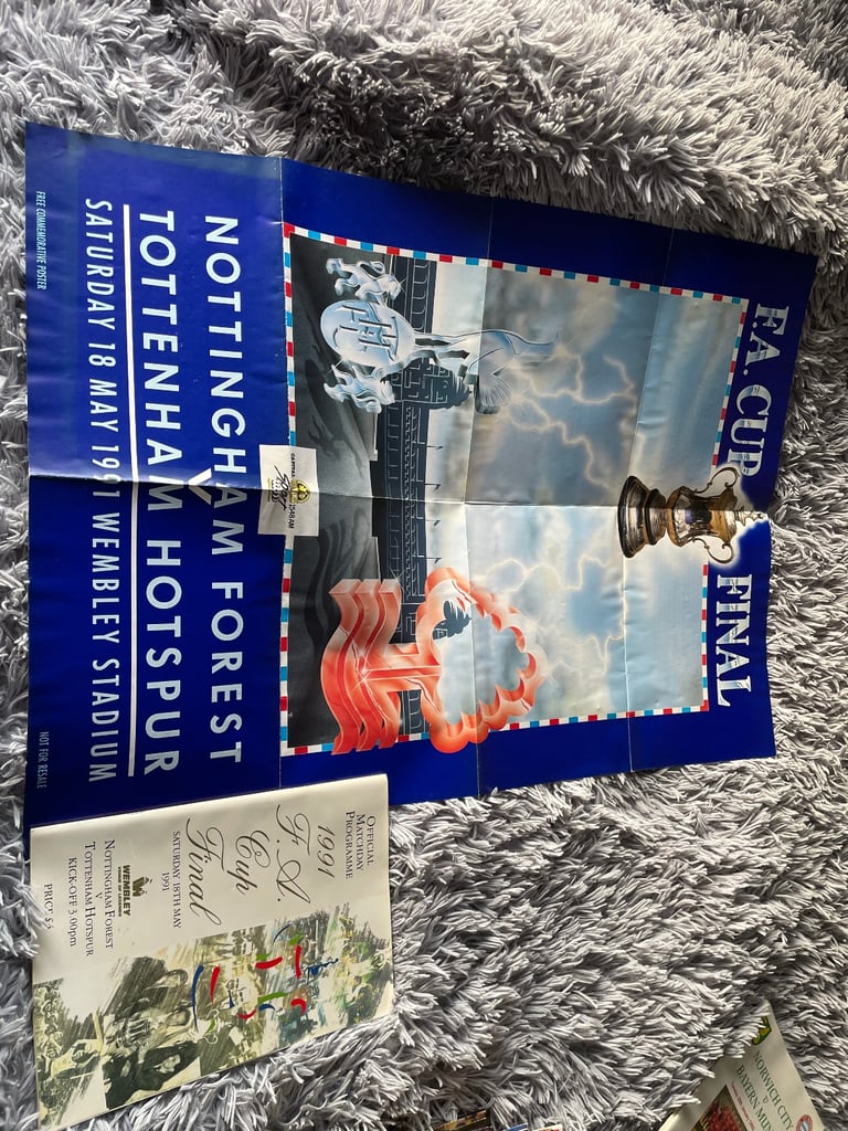 image for 1991 FA Cup final programme & poster