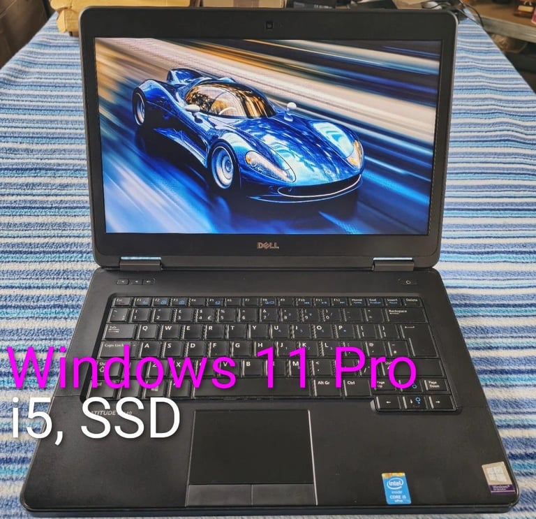 Windows 11, 8GB RAM, i5, 120GB SSD + 500GB HDD, Dell laptop. FULL MICROSOFT OFFICE, HDMI, Cam