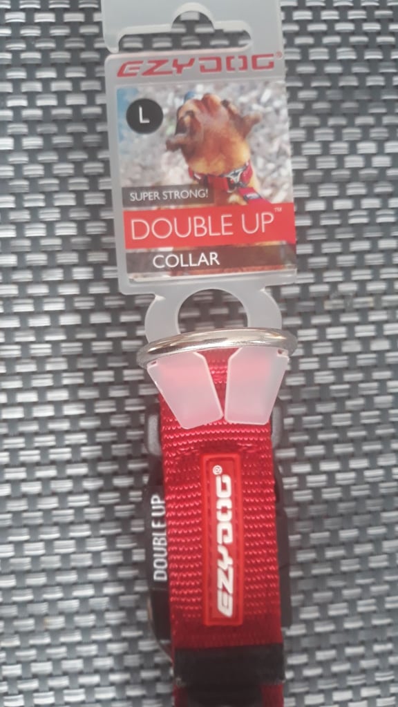 NEW Ezydog double up large dog collar 