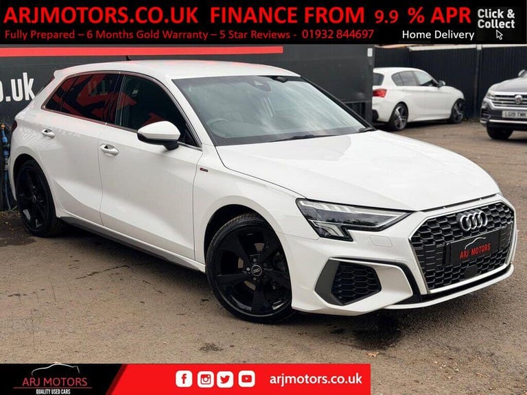 2021 Audi A3 1.0 TFSI 30 S line Sportback S Tronic Euro 6 (s/s) 5dr HATCHBACK Petrol Automatic