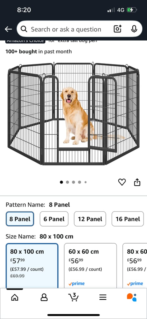 Large dog pen 