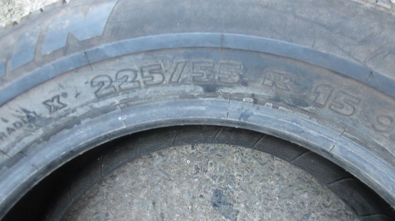 Various selection of car tyres