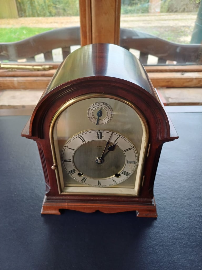 image for Edwardian mahogany bracket clock by Asprey London