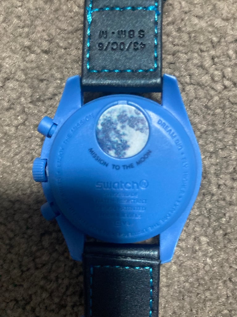 Moon watch blue mission to the moon 