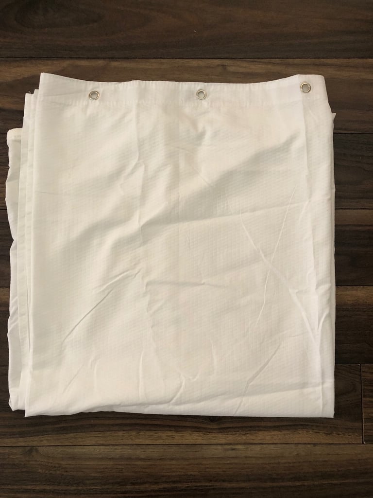 image for White Shower Curtain 100% Polyester W176 x H183 cm from USA