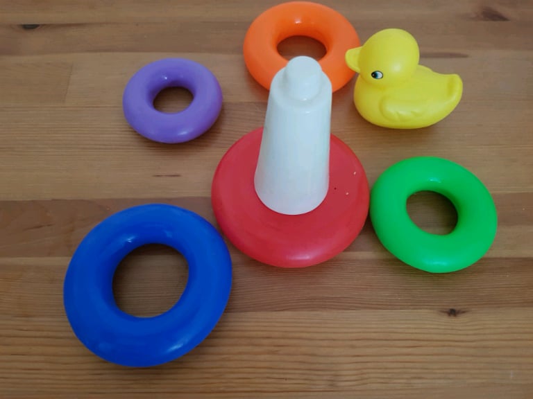 Baby Ring Stacking  Toy . Multi-coloured great for learning