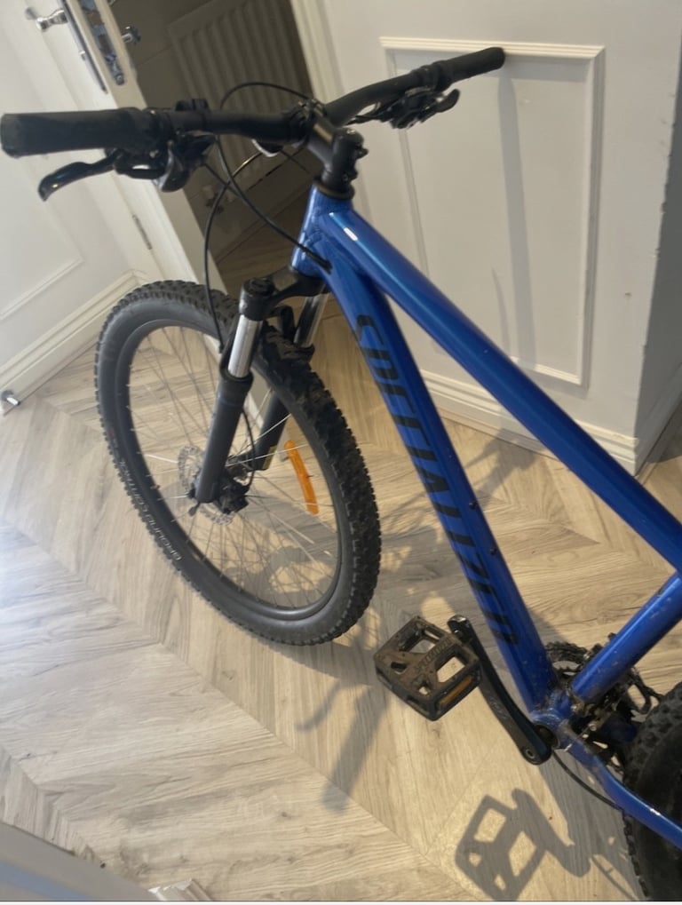 Blue specialised rockhopper mountain bike 