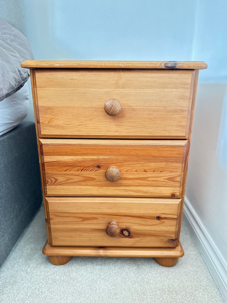 Bedside wooden table