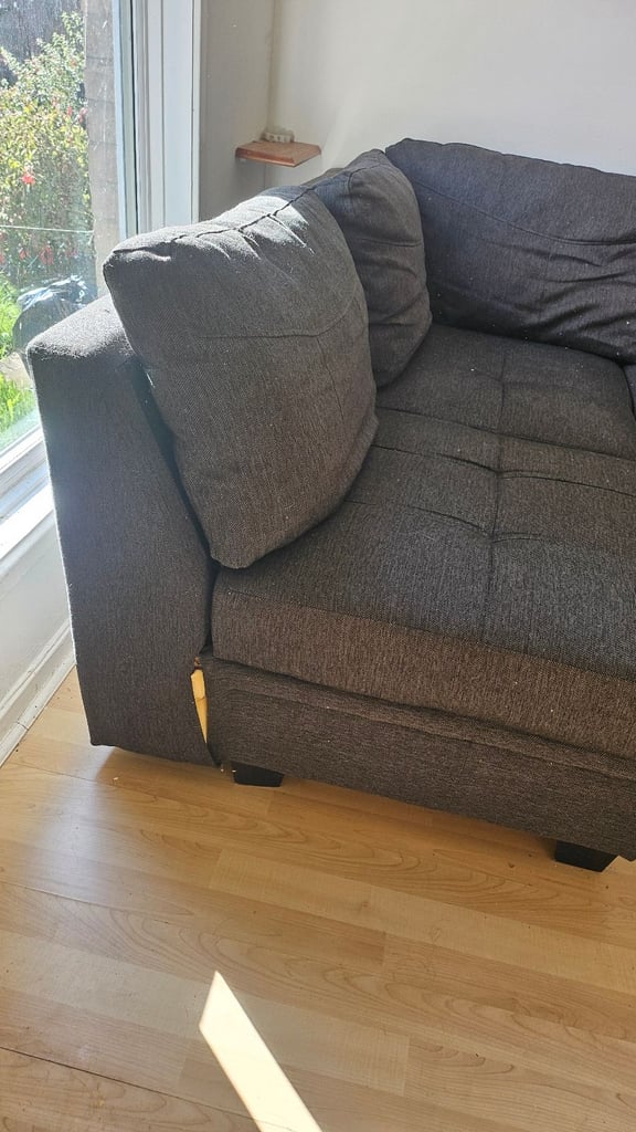 Large corner sofa with storage and pull out bed
