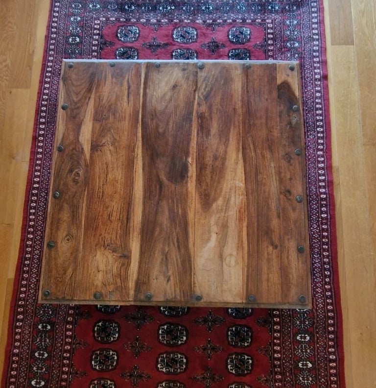 Gorgeous Indian Rosewood / Sheesham Vintage Square Coffee Table