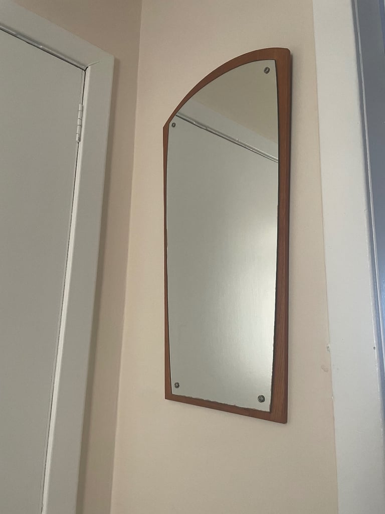 image for Mid Century Danish Teak Framed Mirror - Jansen Spejle 