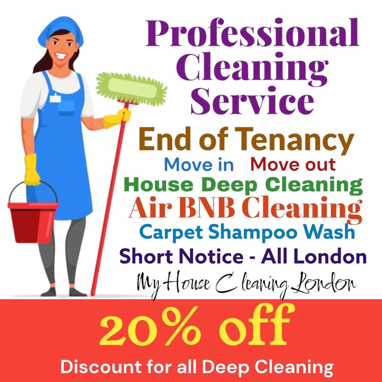 Short Notice Cleaning - Airbnb End of Tenancy Carpet wash Deep Clean