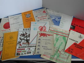 rugby union programmes and memorabilia wanted 
