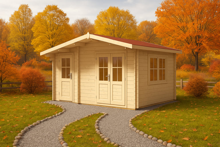 image for Log cabin Derby 4.5m x 3m. Shed, Gym, Office, Garden room, Summer house