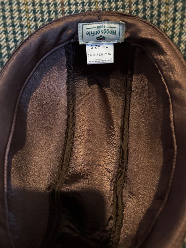 Bucket hats from Hogs of Fife size large
