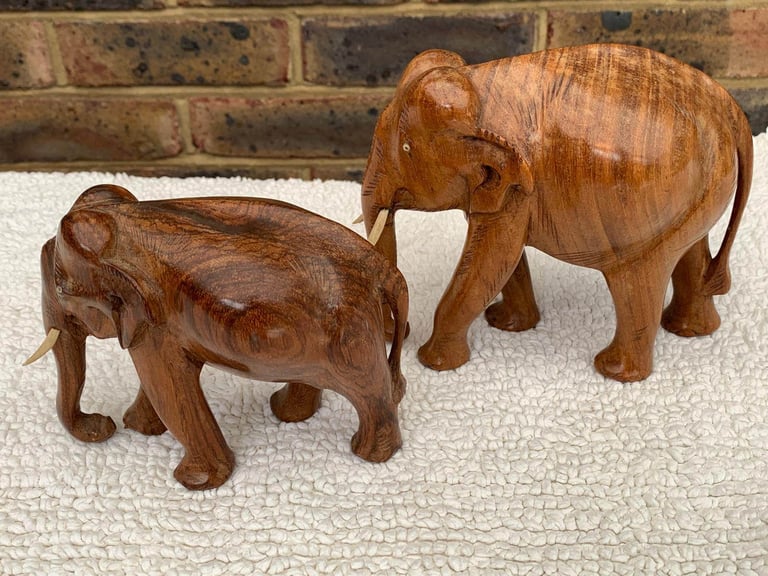 image for Teak elephants