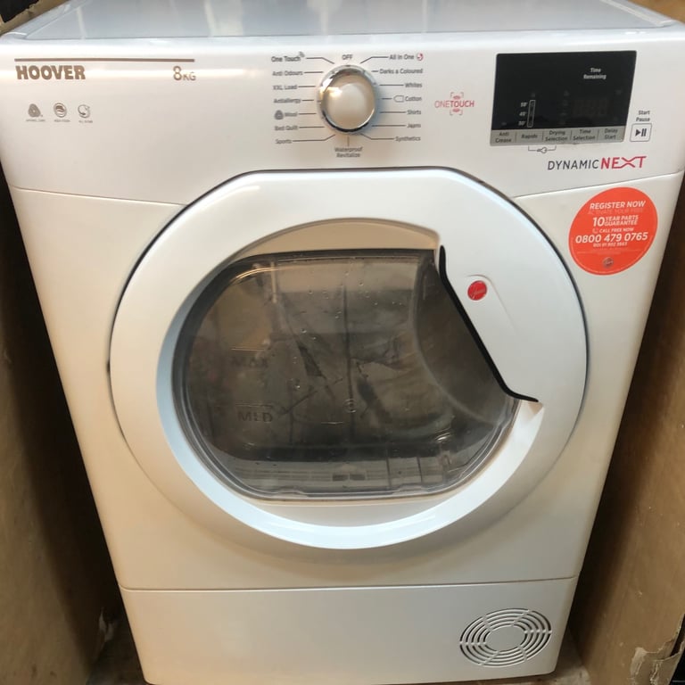image for Hoover 8kg condenser tumble dryer. Model DXC8DE-80 in lovely condition 