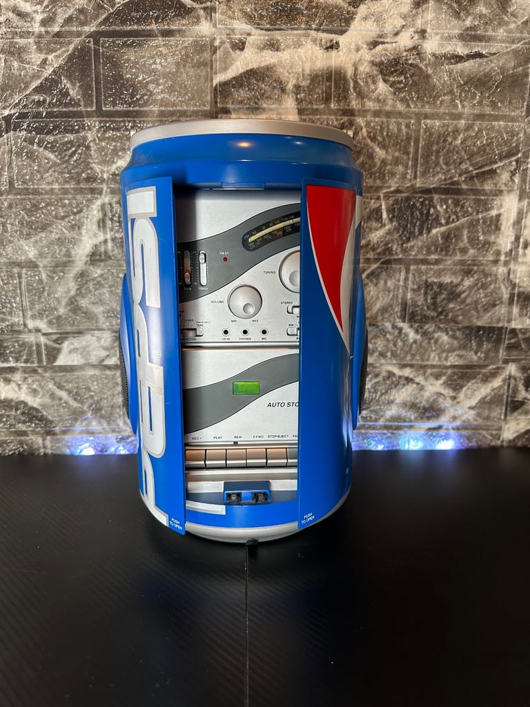 Pepsi Hi-fi Stereo, Radio, Cassette, 80’s, Tested & Working