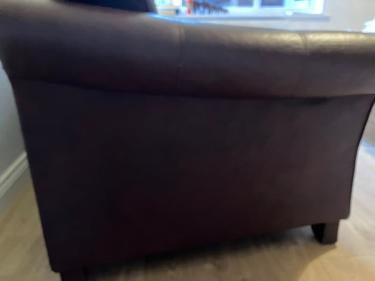 Large two seater leather settee from Marks and Spencer’s 