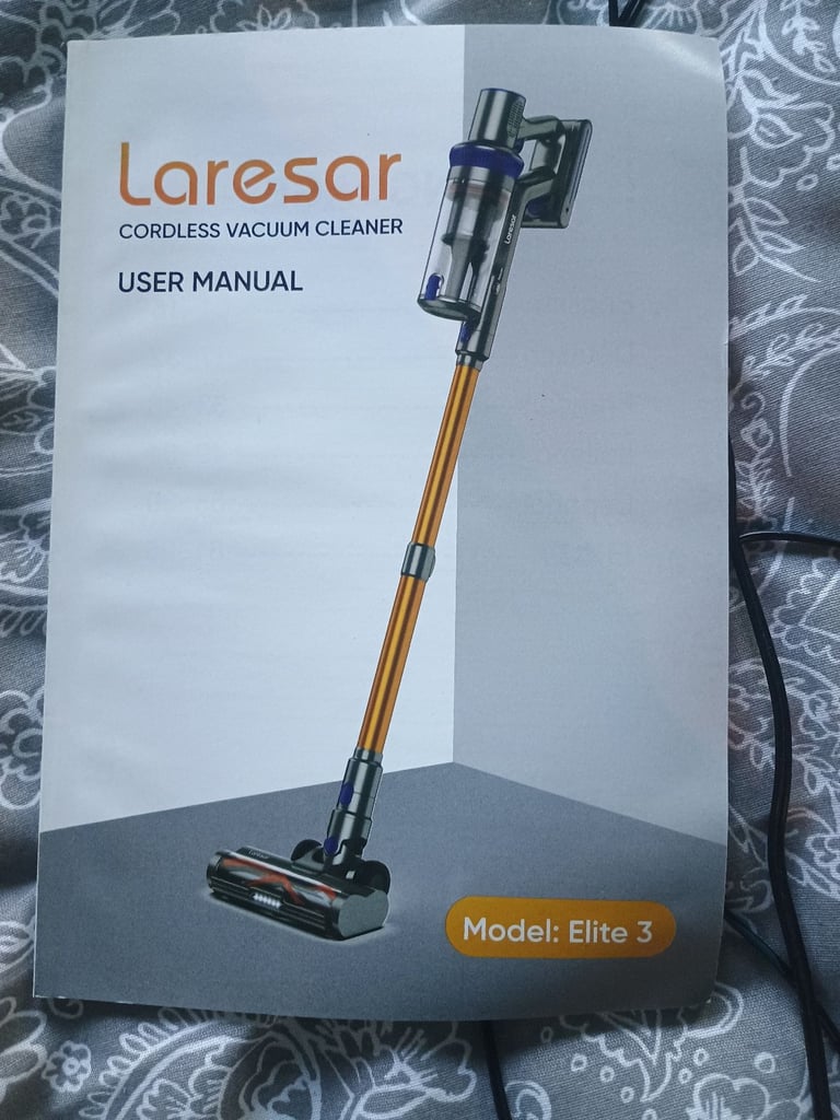 Laresar cordless stick vacuum.