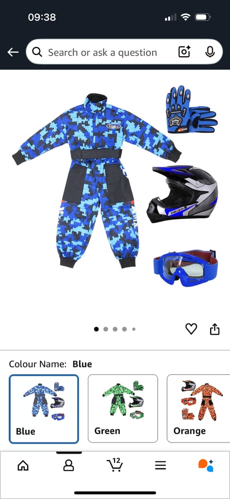 50cc kids dirt bike & motorbike suit 