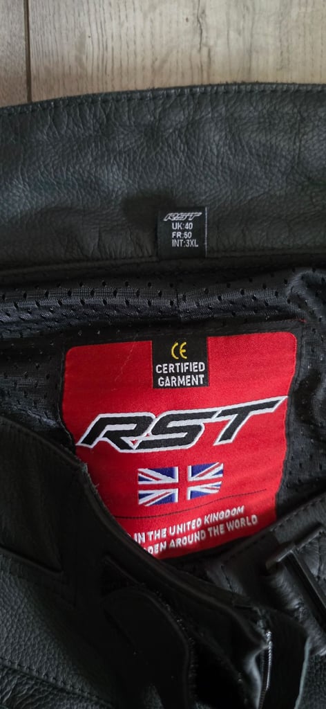 RST LEATHER MOTORBIKE TROUSERS 
