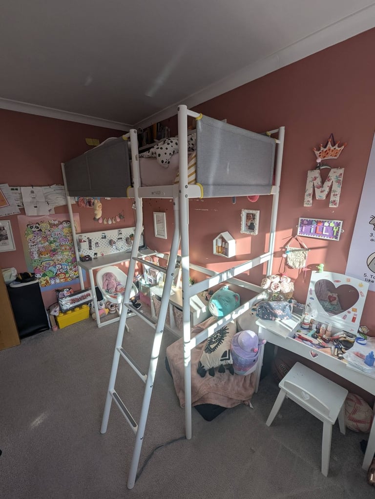 Ikea loft bed, mattress not included!