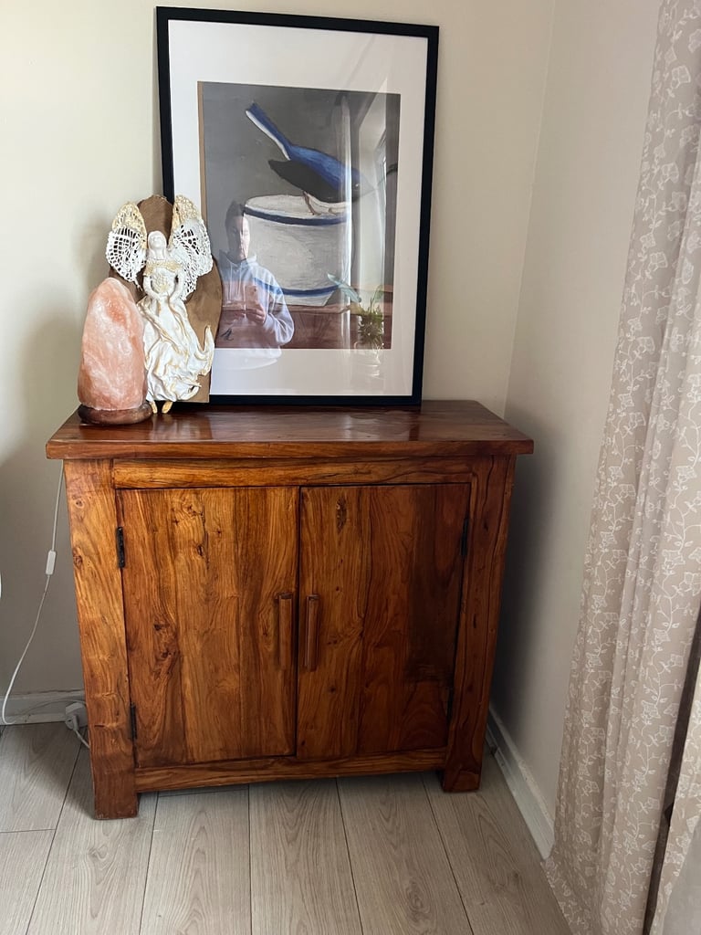 Wooden sideboard Indian oak Sheesham unit 