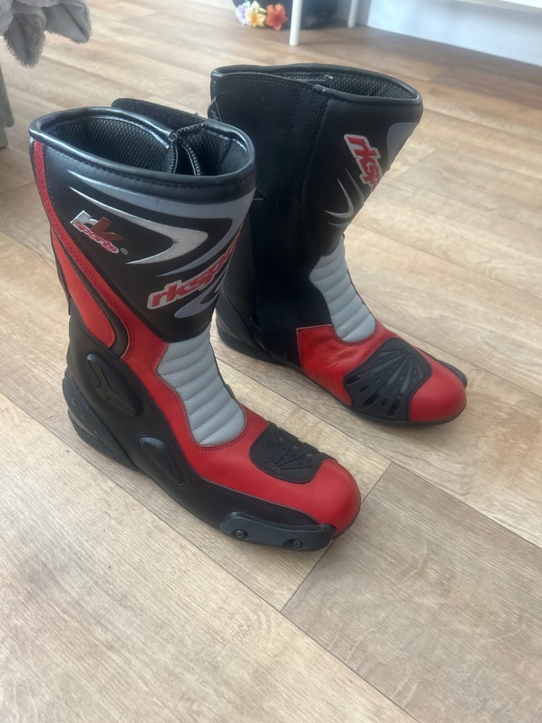 RK sports motorbike boots 