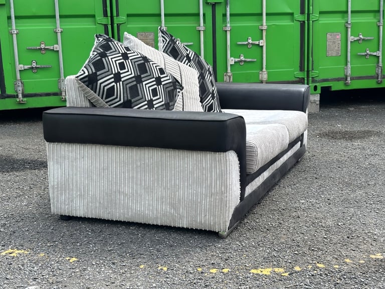 3 seater sofa half cord