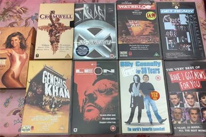 THIRTY THREE VHS VIDEO TAPES