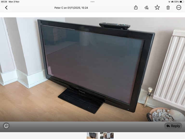 image for Free Panasonic Television 50 inch ( not a smart TV)
