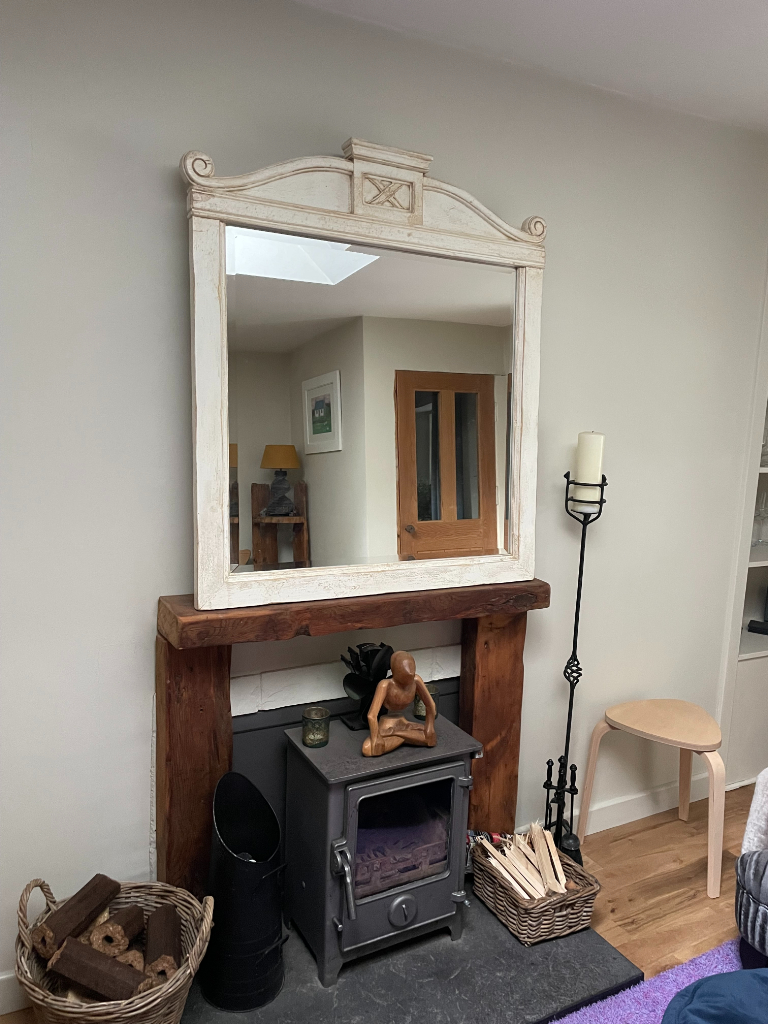 Large Italian Style Wooden Framed Mirror