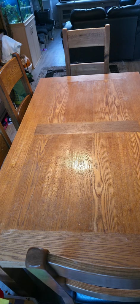 image for Solid oak dining table 