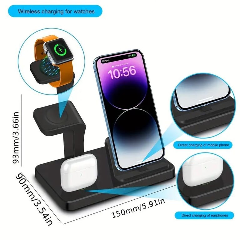 image for 3 in one charging dock for iphone