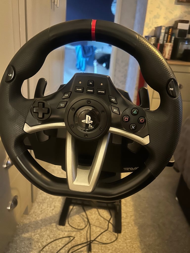 image for Hori ps steeling wheel and folding stand