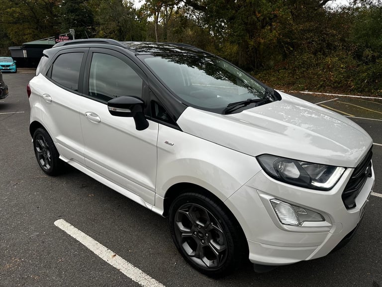 Ford EcoSport ST-Line 2019, Manual, White, 1.0L Petrol, 5Doors, ULEZ Compliant F/S/H. 
