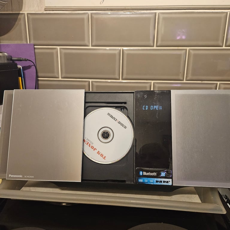 image for Panasonic SC-HC39DB CD Player USB DAB Radio, AUX 