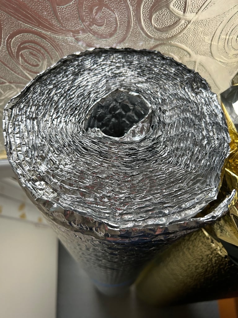 Thermal insulation bubble wrap